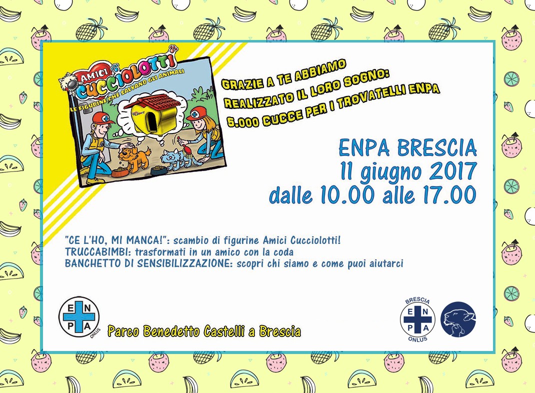 Il programma della festa di Enpa al Parco Castelli di Brescia