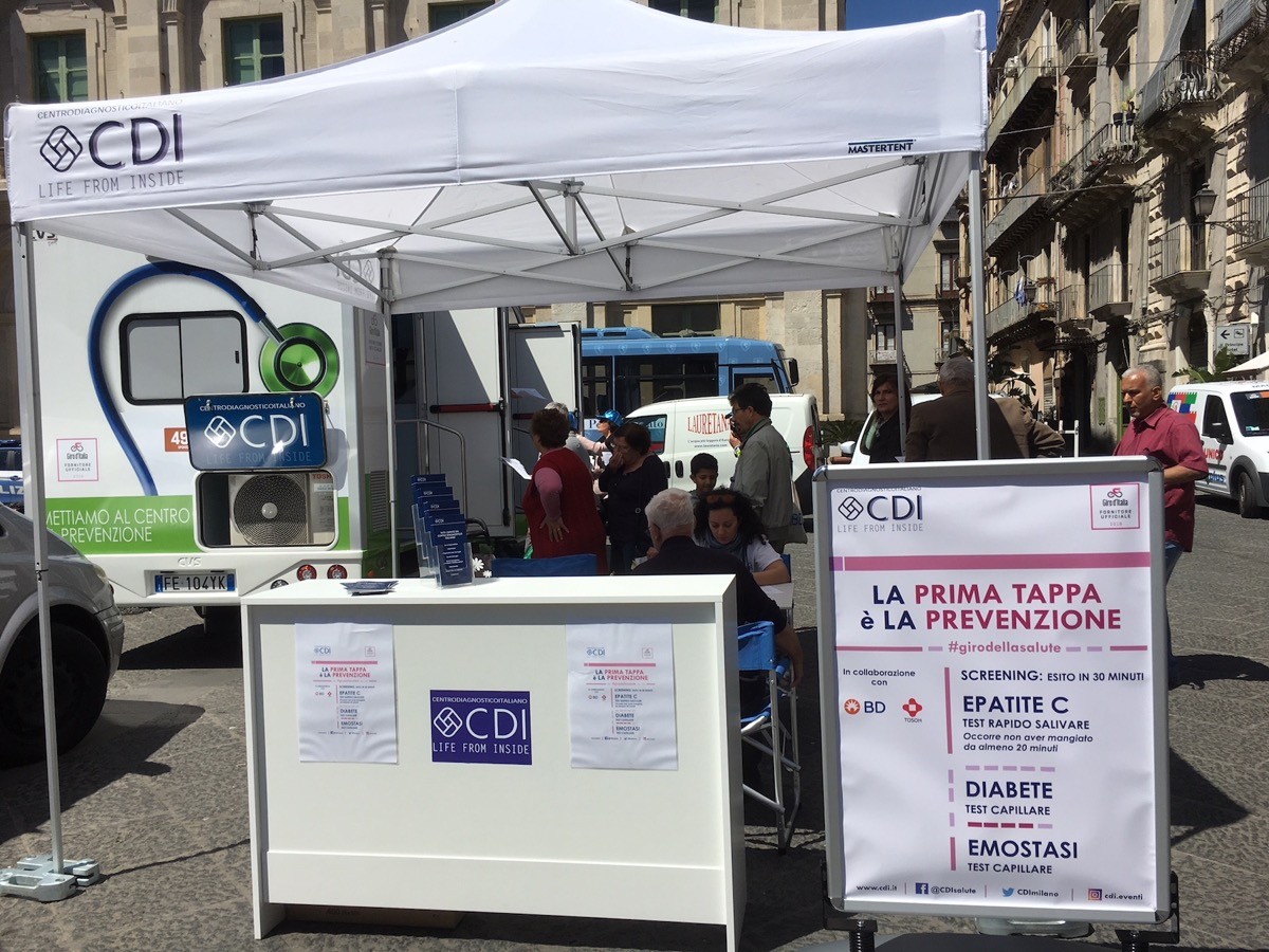 Diabete ed epatite, test gratis a Iseo con il Giro d’Italia