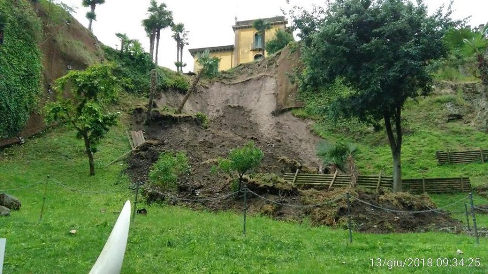 Maltempo, danni pesanti anche per il Vittoriale di Gardone Riviera