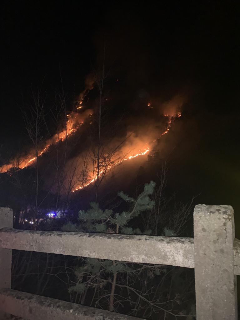 ⚠️ Strada provinciale 38 (Tremosine-Tignale) chiusa per incendio