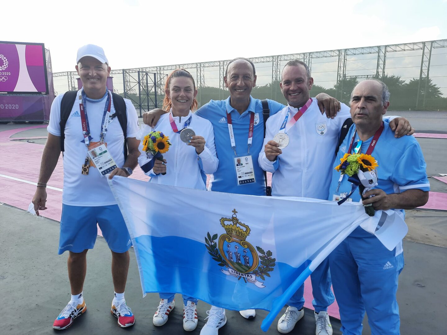 Tiro a volo mixed team, argento San Marino con Perilli-Berti