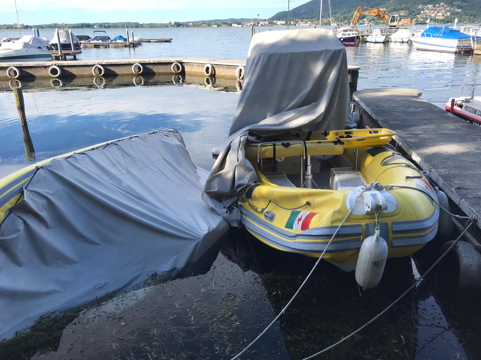 Lago d’Iseo, vandali danneggiano due idroambulanze della Croce rossa