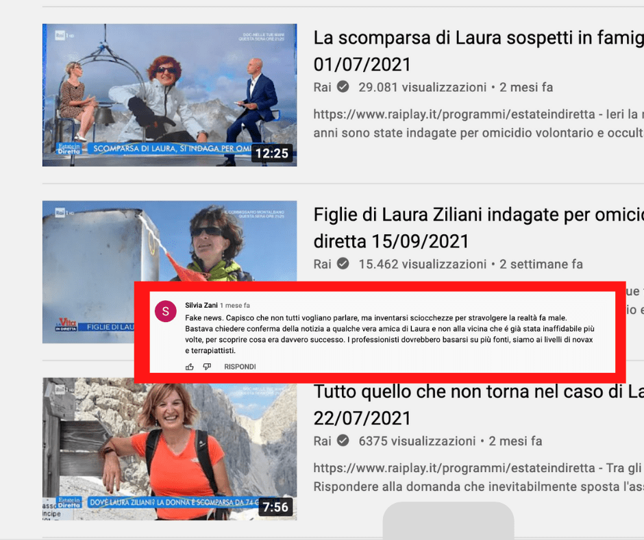 🔴 Morte Laura Ziliani, “fake news”: sul web gli sfoghi e le smentite della figlia maggiore prima dell’arresto