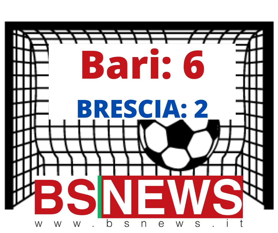 ⚽️⚽️⚽️ Calcio, Brescia torna da Bari con sei pere