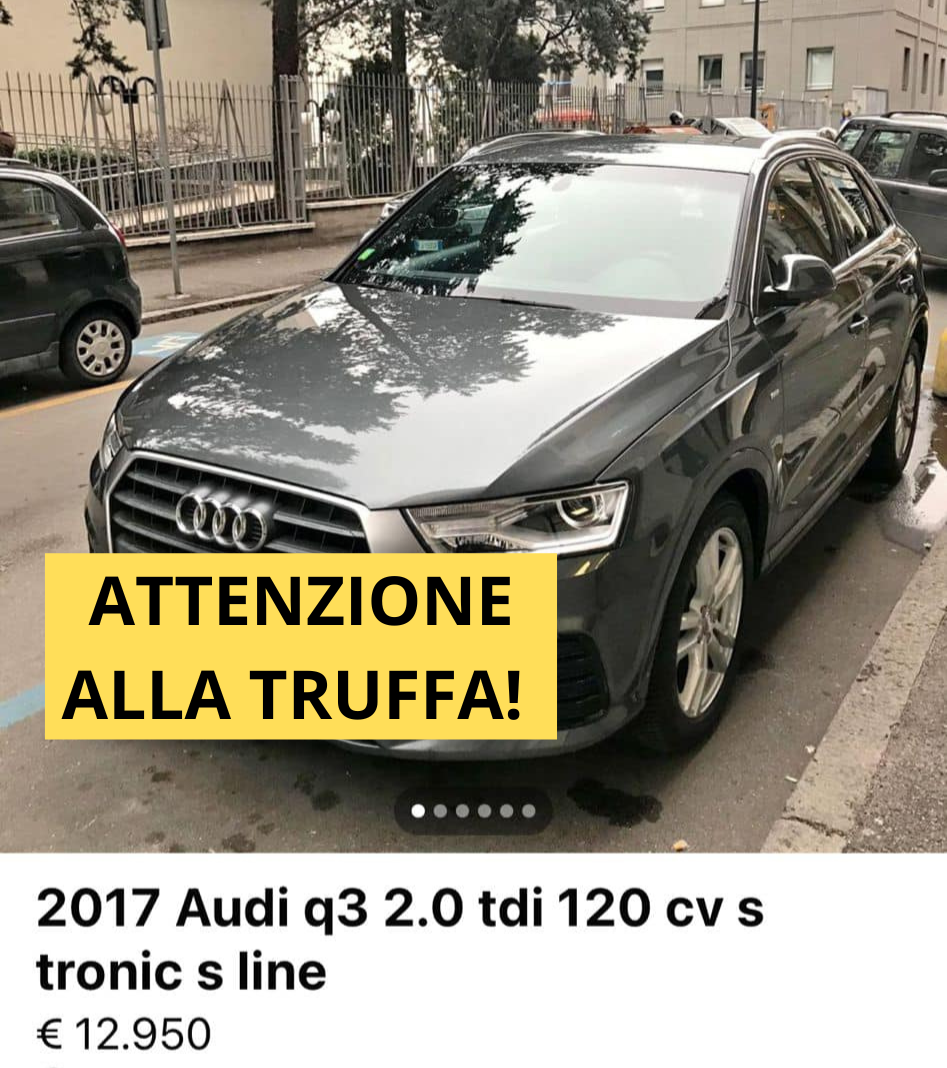 ⚠️ Auto in vendita online, ma la proprietaria non ne sa nulla: occhio alla truffa