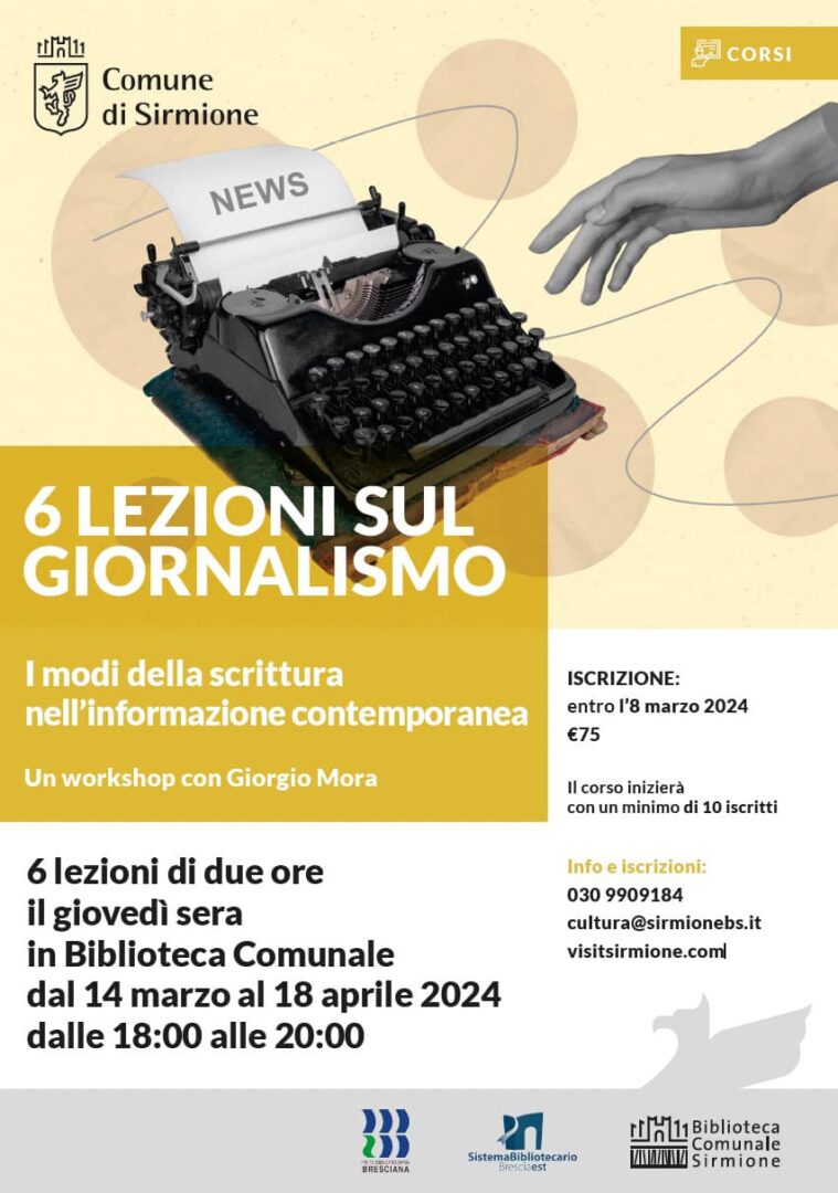 ▼ Sirmione, in biblioteca un corso per imparare le tecniche del giornalismo