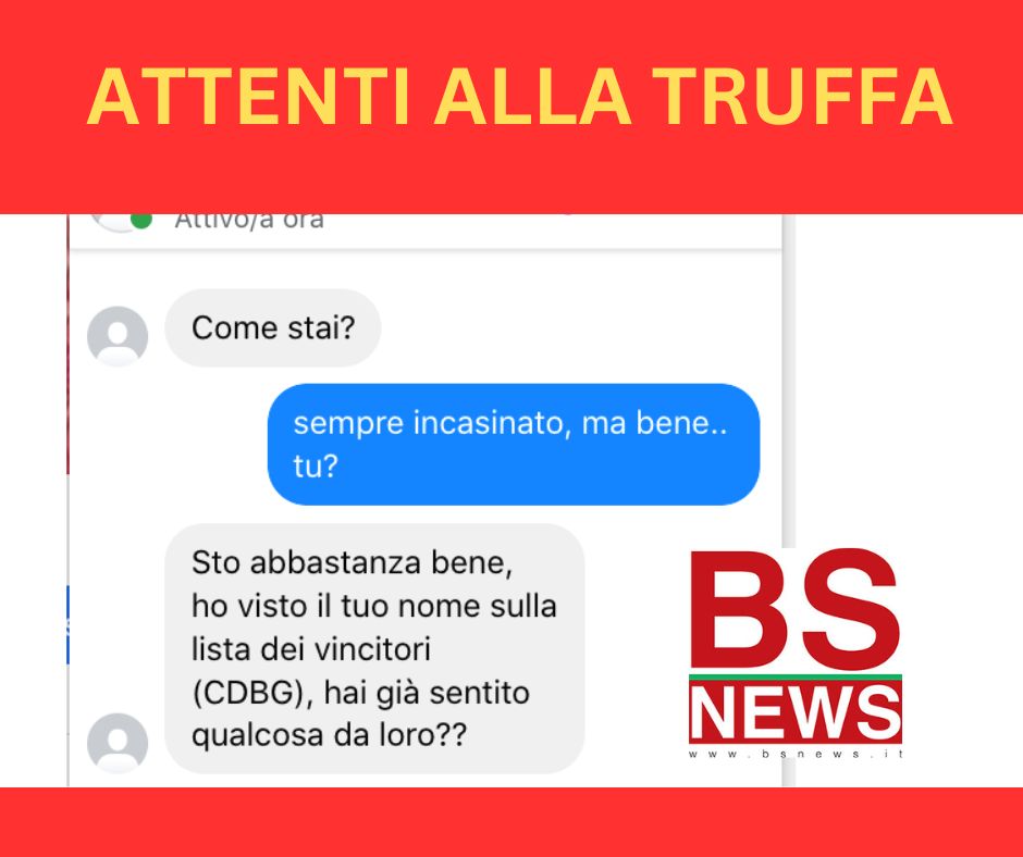 ▼ TRUFFE ONLINE/2: attenzione alla truffa del CDBG e dei 100mila euro “vinti”