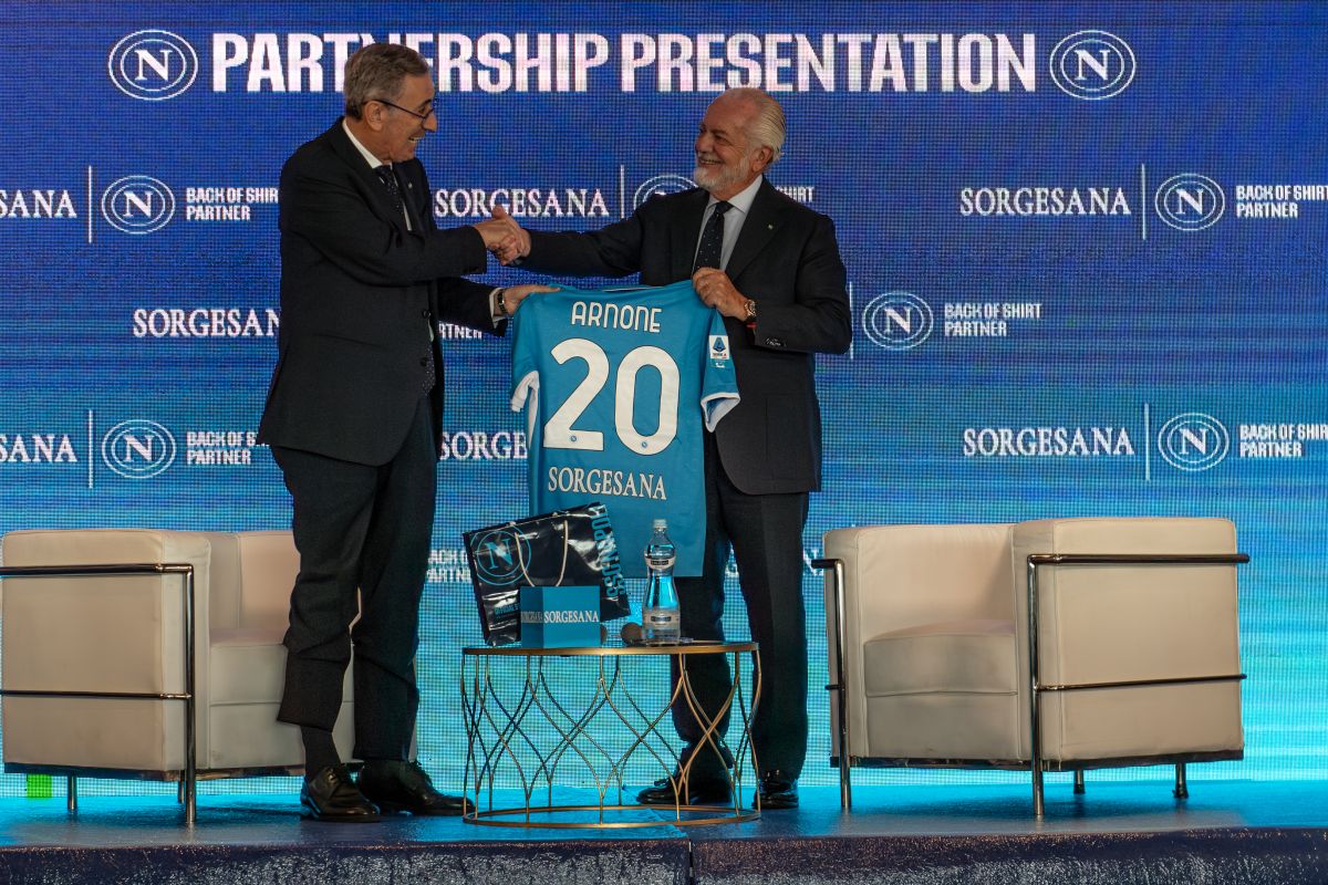 Acqua Sorgesana è il nuovo Back of Shirt Partner del Napoli