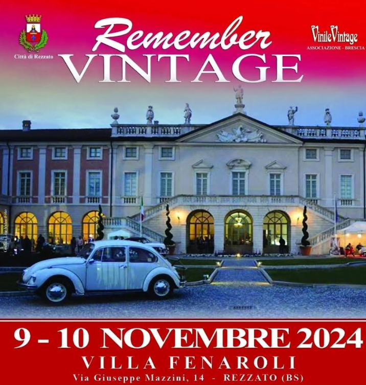 Rezzato, nel fine settimana a Villa Fenaroli c’è Remember Vintage